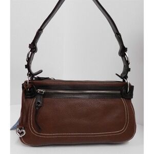 New Brighton Hayden‎ Brown Leather Shoulder Bag $230rt